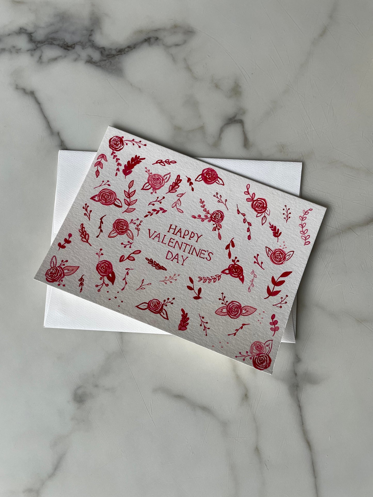 'Red roses' Valentines Day card