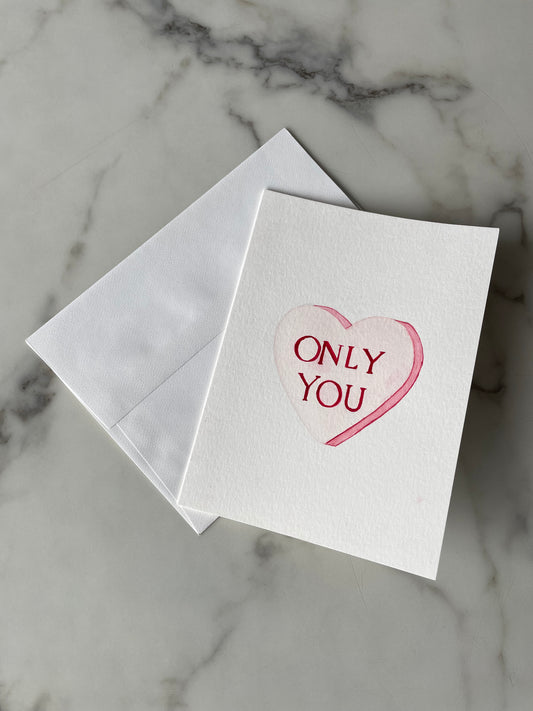 'Only you' Valentines Day card